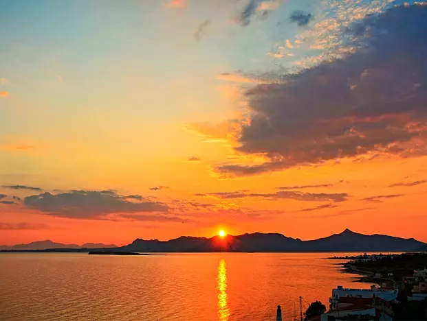 Sunrise Agistri sea view