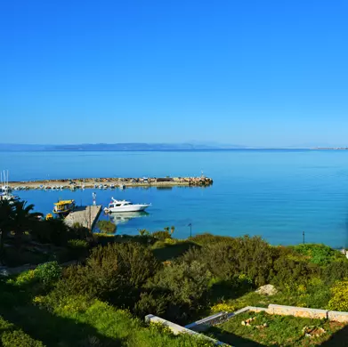 Sunrise Agistri panoramic sea view - Saronic Gulf