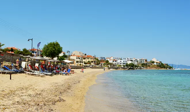 Megalochori beach, Agistri