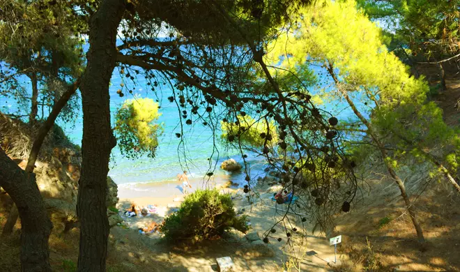 Skliri beach, Agistri